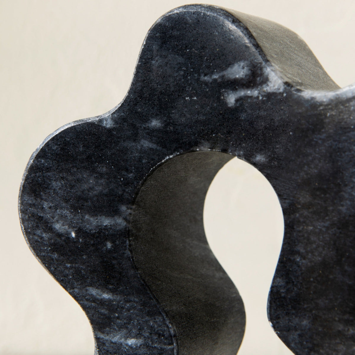 Marble Gray Wave Bookend