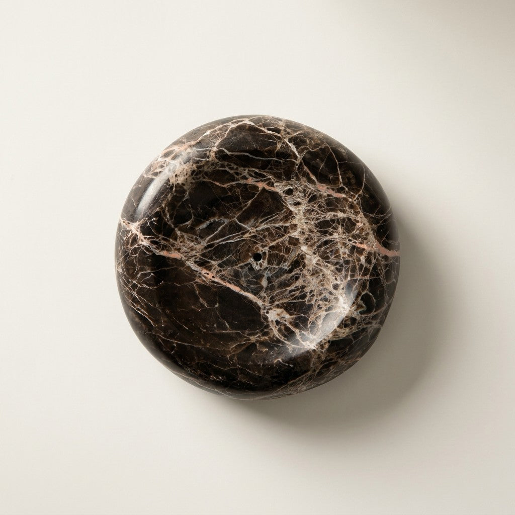 Round Emperador Incense Holder