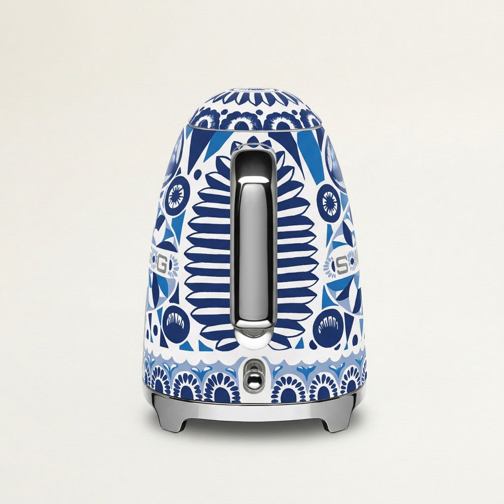 SMEG x Dolce Electric Kettle 1.7L, Blu Mediterraneo