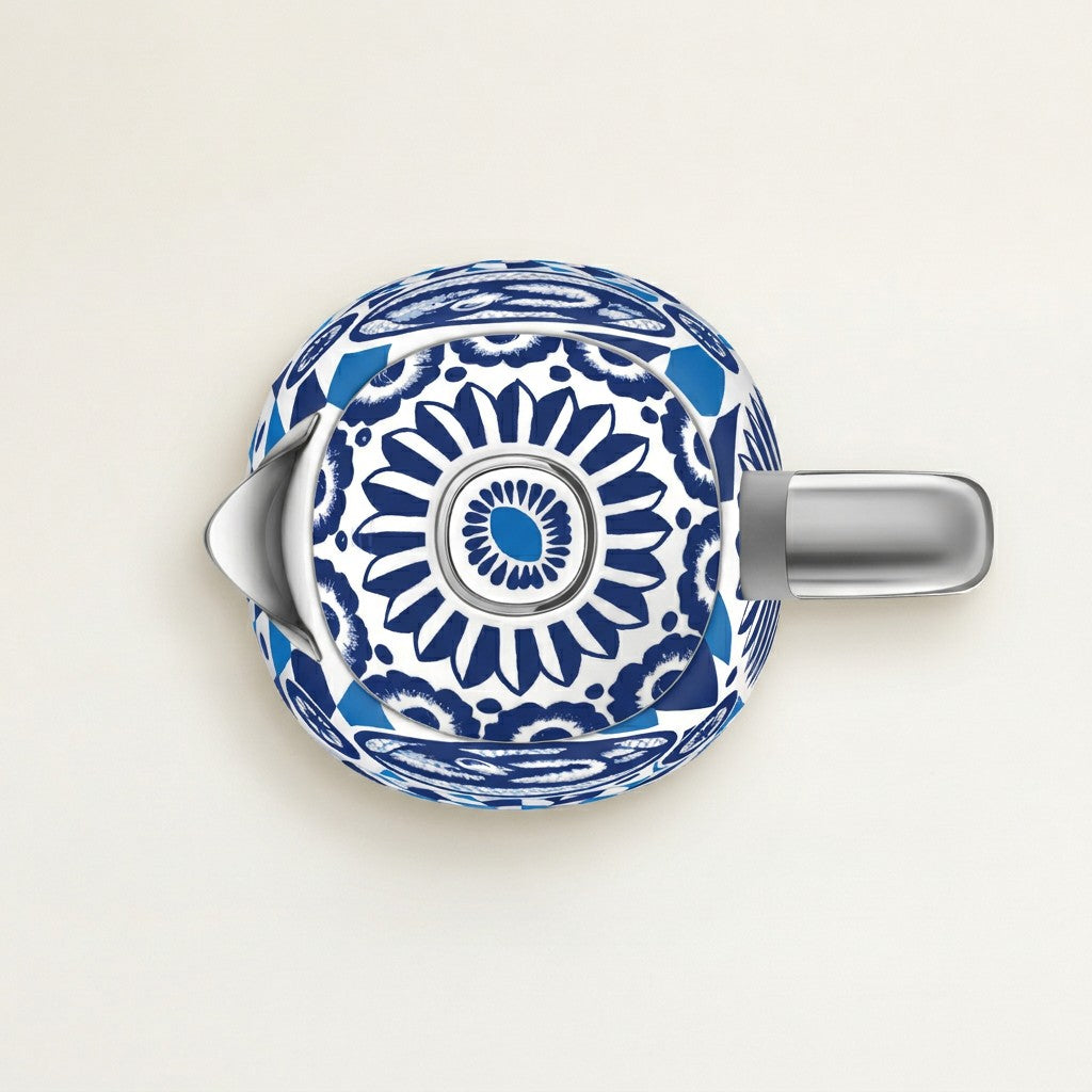 SMEG x Dolce Electric Kettle 1.7L, Blu Mediterraneo