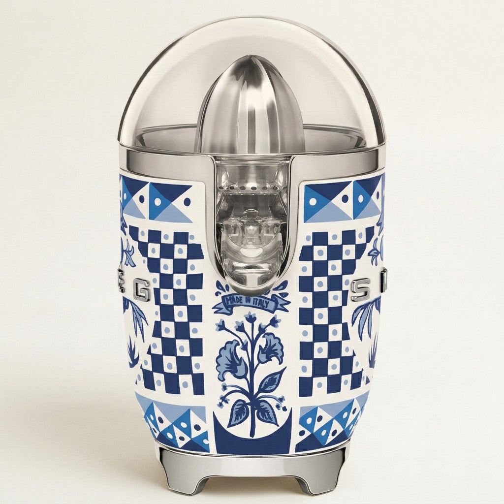 SMEG x Dolce Citrus Juicer, Blu Mediterraneo