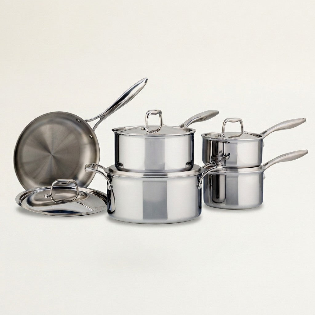 Meyer SuperSteel Tri-Ply Clad 10-Piece Cookware Set