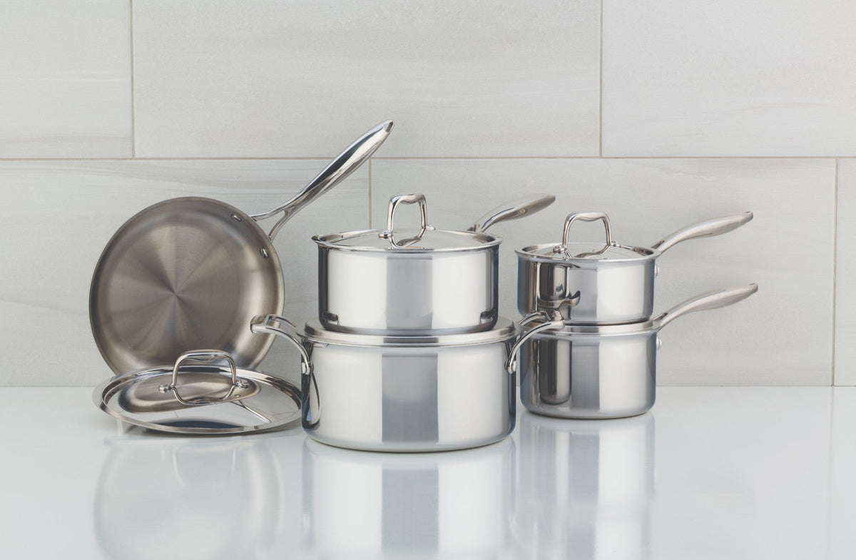 Meyer SuperSteel Tri-Ply Clad 10-Piece Cookware Set