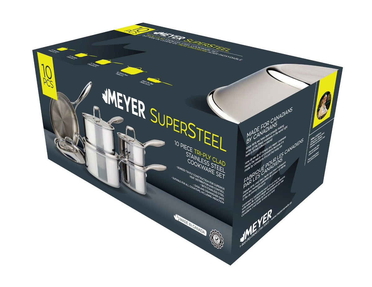 Meyer SuperSteel Tri-Ply Clad 10-Piece Cookware Set