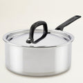 KitchenAid 5-Ply Clad Stainless Steel Covered Saucepan, 3 Qt