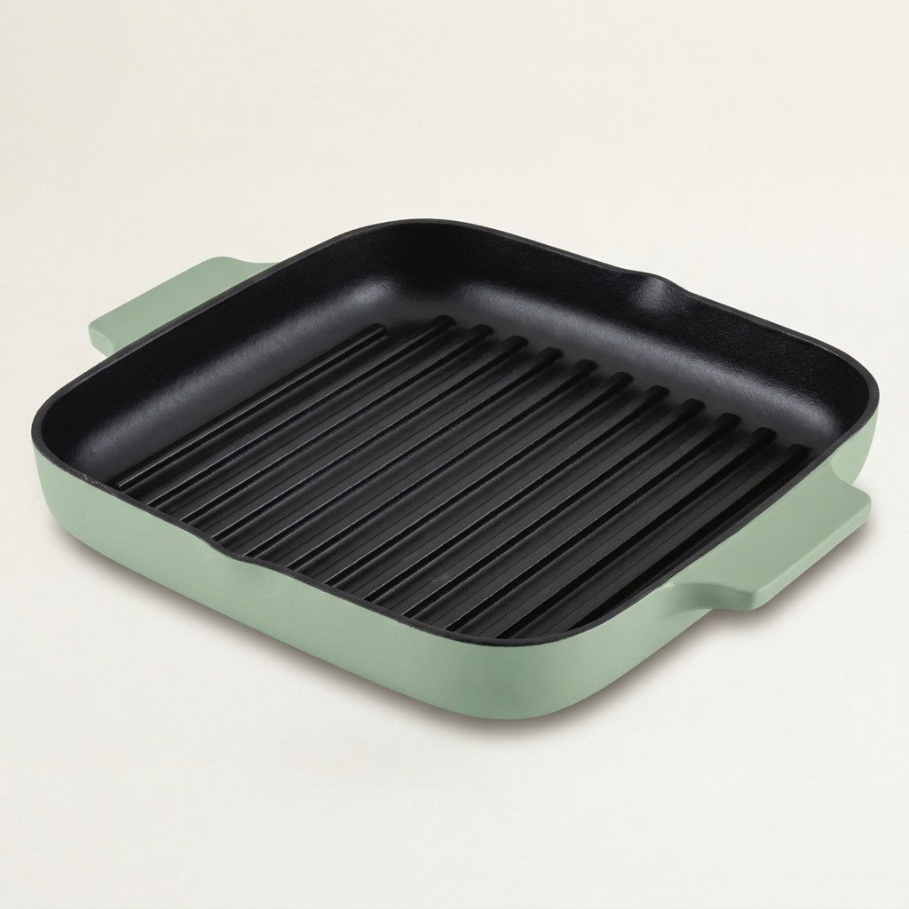 KitchenAid 11in Cast Iron Enamel Sq Grill Pan
