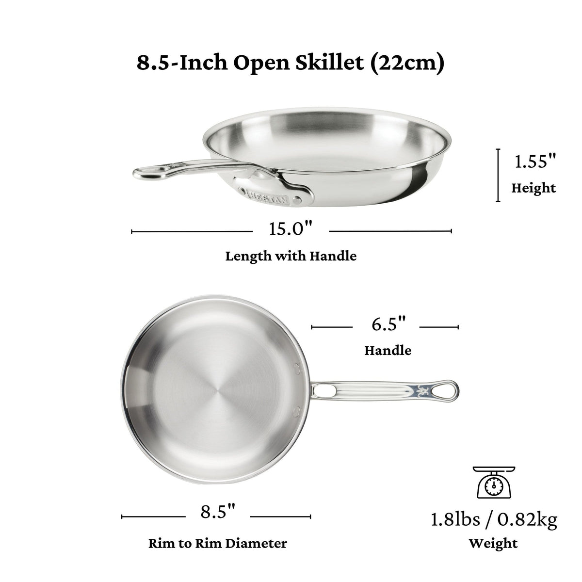 Hestan ProBond Luxe 3-Piece Skillet Set