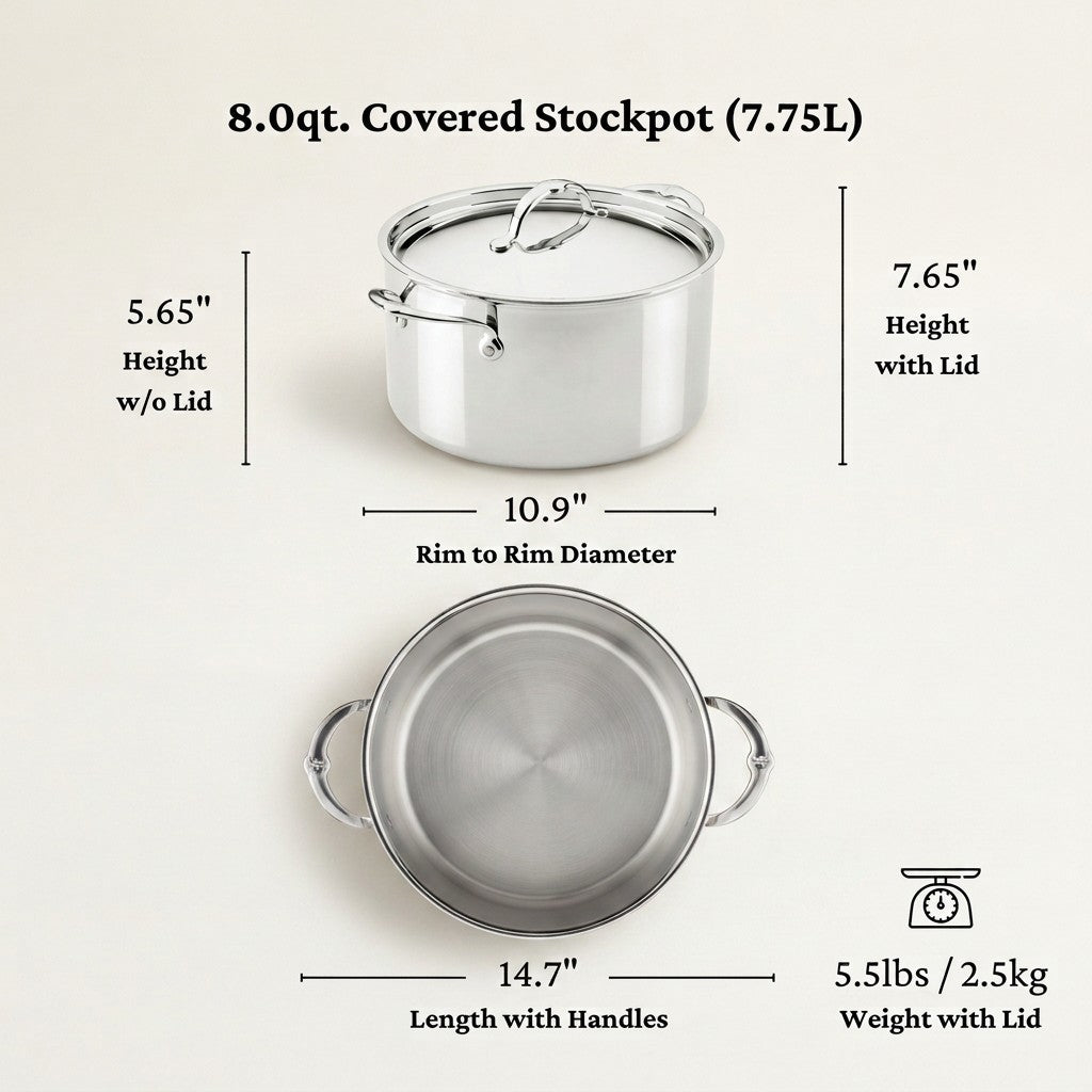 Hestan ProBond Luxe Covered Stockpot, 8 Qt