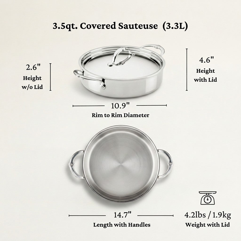 Hestan ProBond Luxe Covered Sauteuse, 3.5 Qt