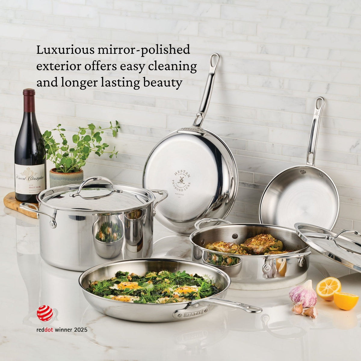 Hestan ProBond Luxe Covered Sauté Pan with Helper Handle, 5 Qt