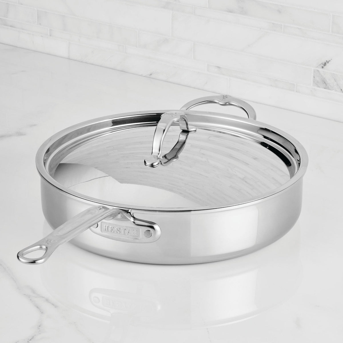 Hestan ProBond Luxe Covered Essential Pan with Helper Handle, 5 Qt