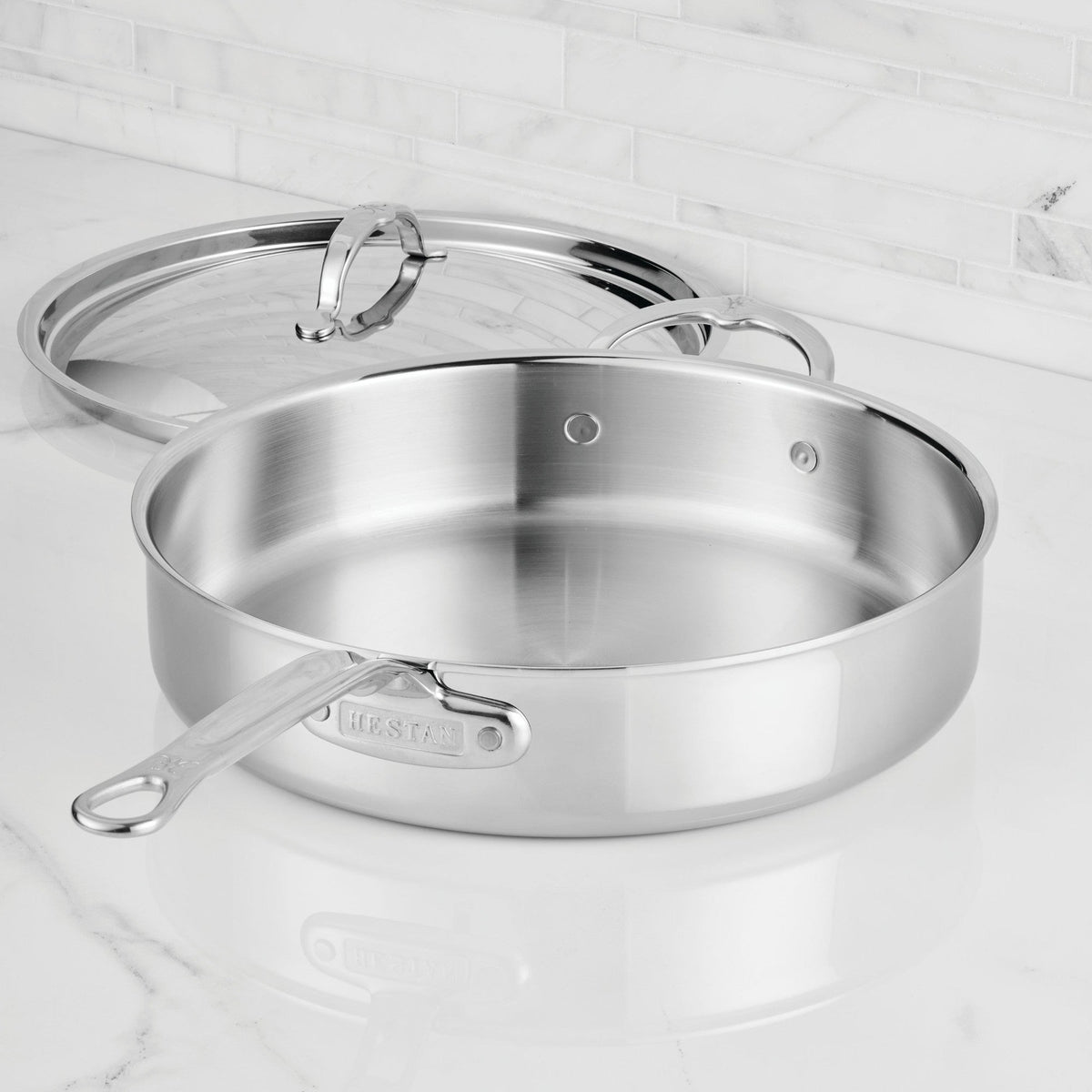 Hestan ProBond Luxe Covered Essential Pan with Helper Handle, 5 Qt