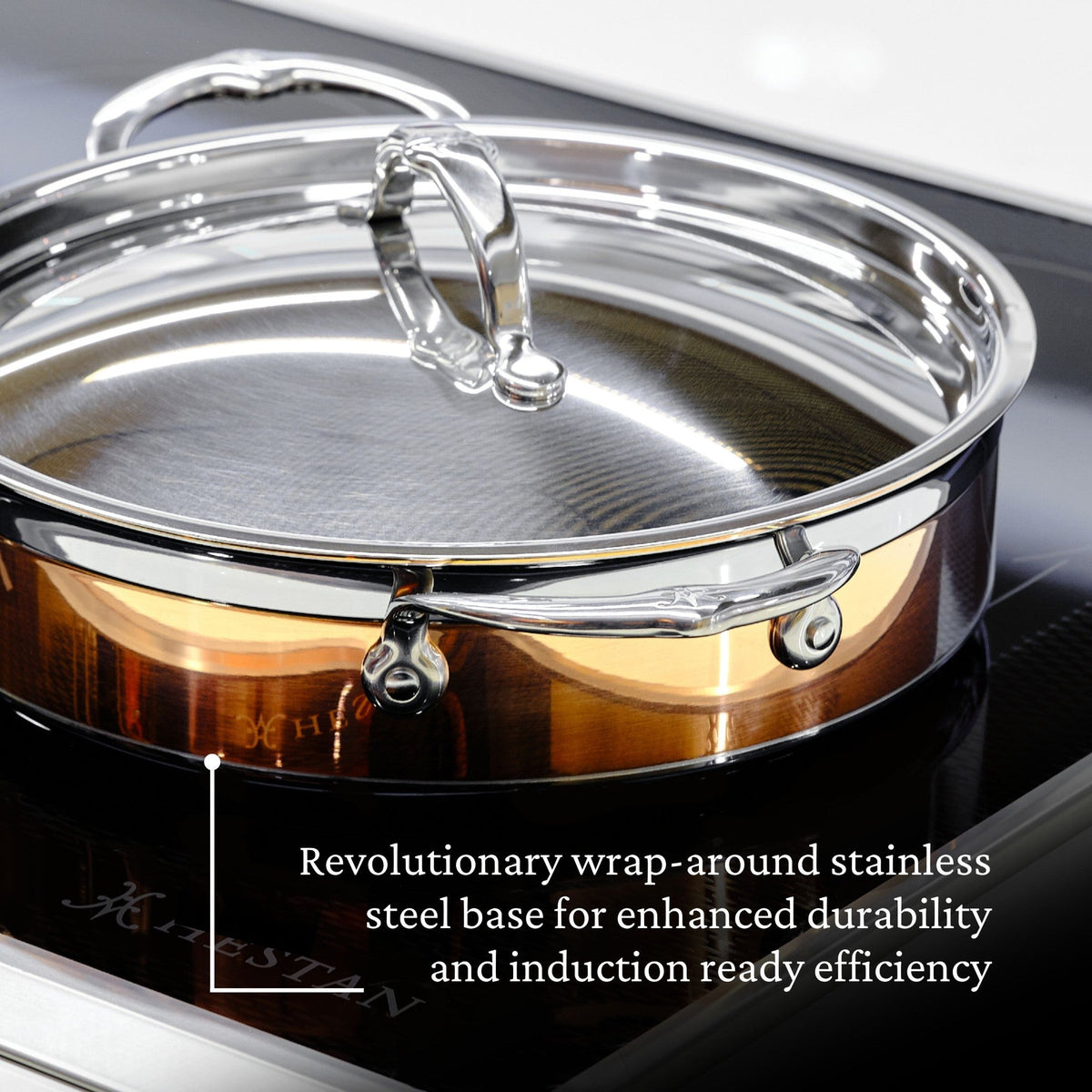 Hestan CopperBond Covered Sauteuse, 3.5 Qt