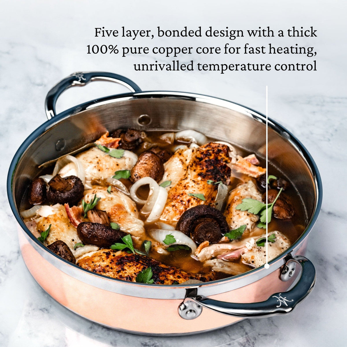 Hestan CopperBond Covered Sauteuse, 3.5 Qt