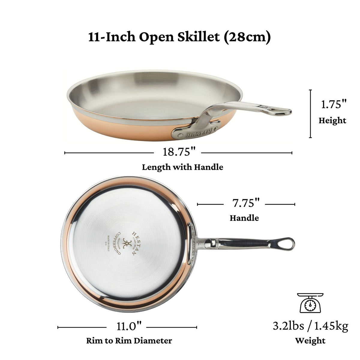 Hestan CopperBond Skillet, 11"