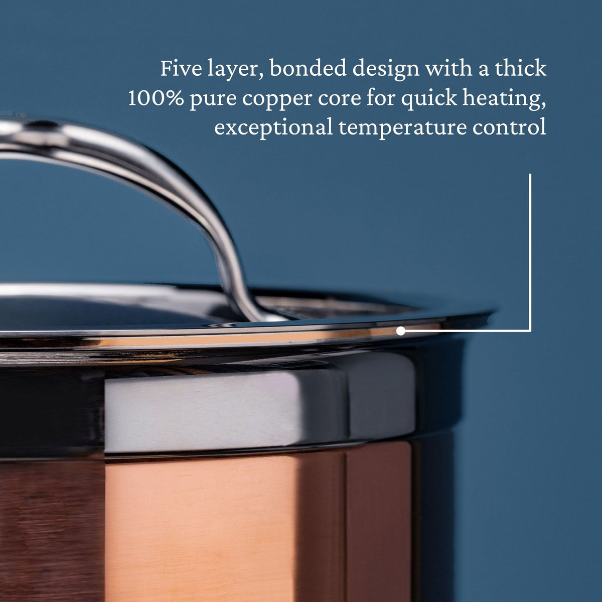 Hestan CopperBond Covered Soup Pot, 3 Qt