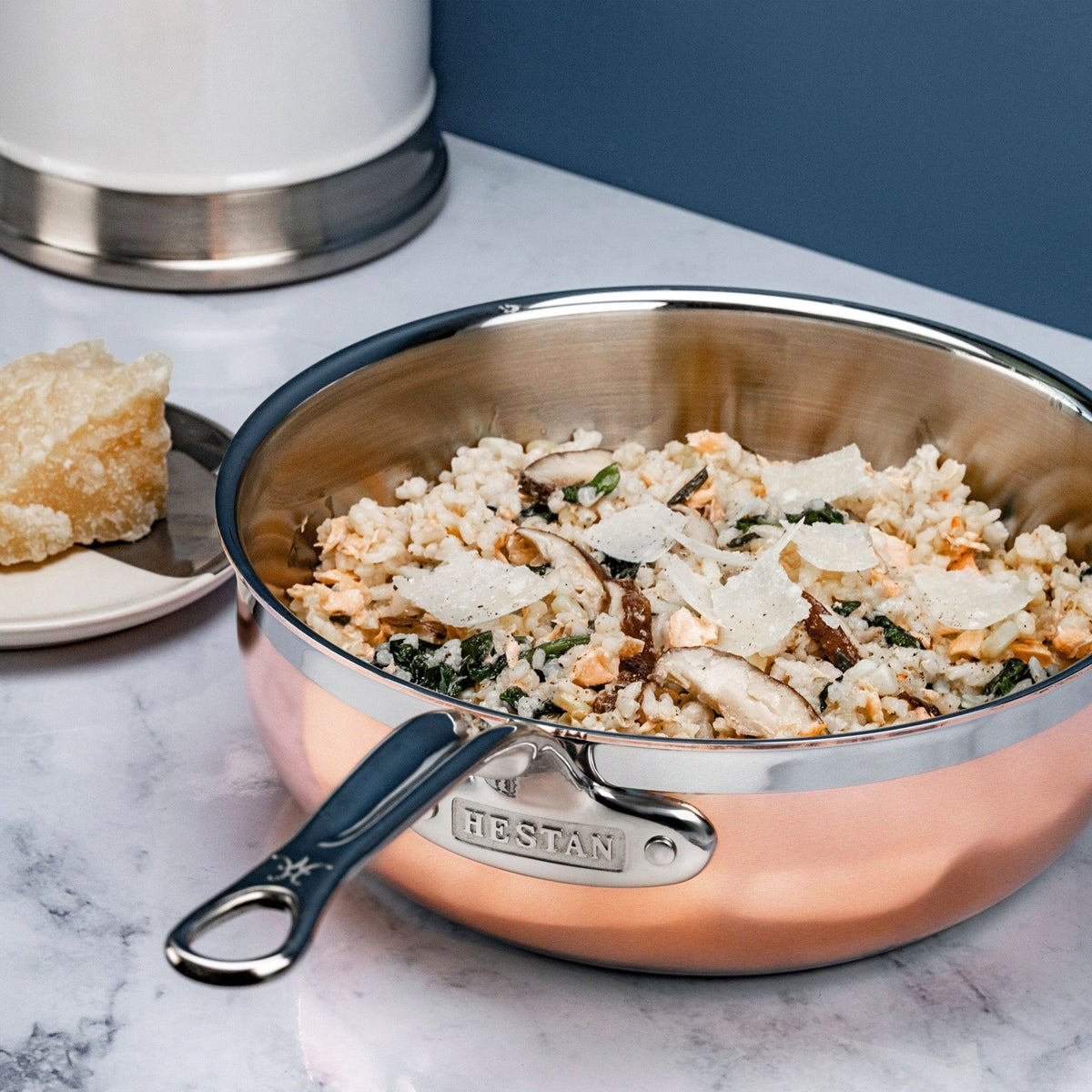 Hestan CopperBond Covered Essential Pan with Helper Handle