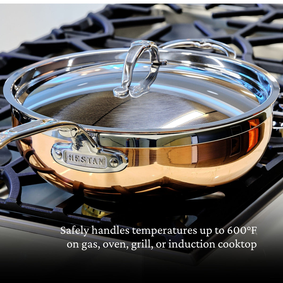 Hestan CopperBond Covered Essential Pan with Helper Handle