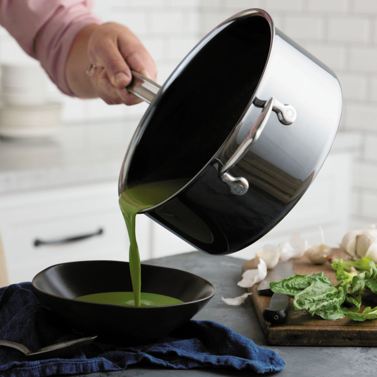 Hestan NanoBond Covered Saucepan with Helper Handle, 4 Qt