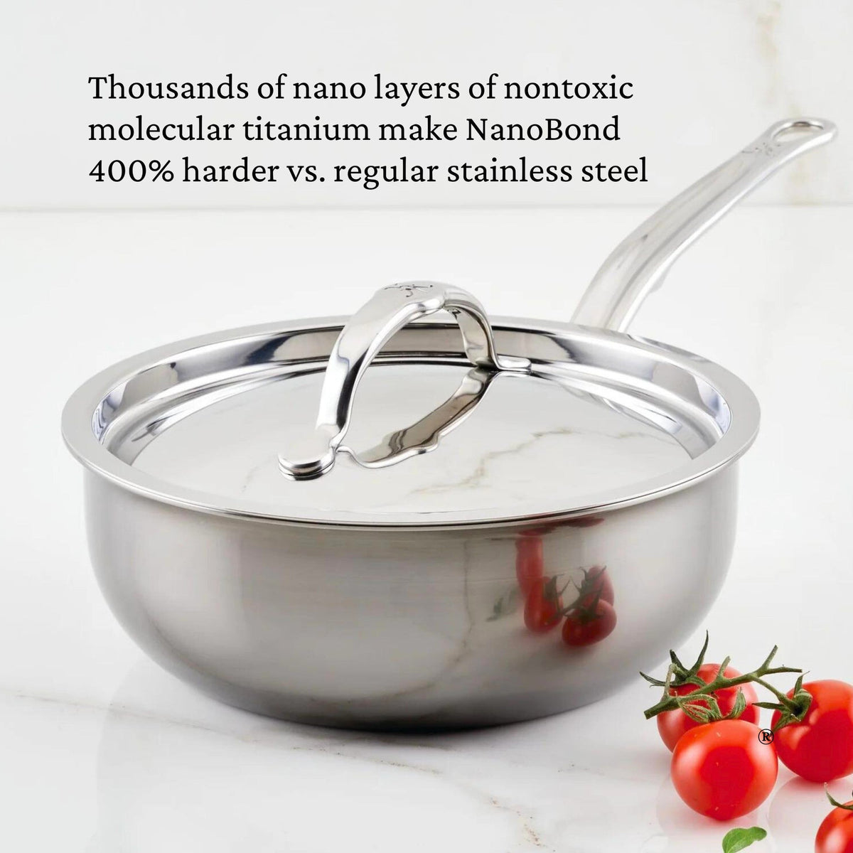 Hestan NanoBond Covered Saucier, 2 Qt