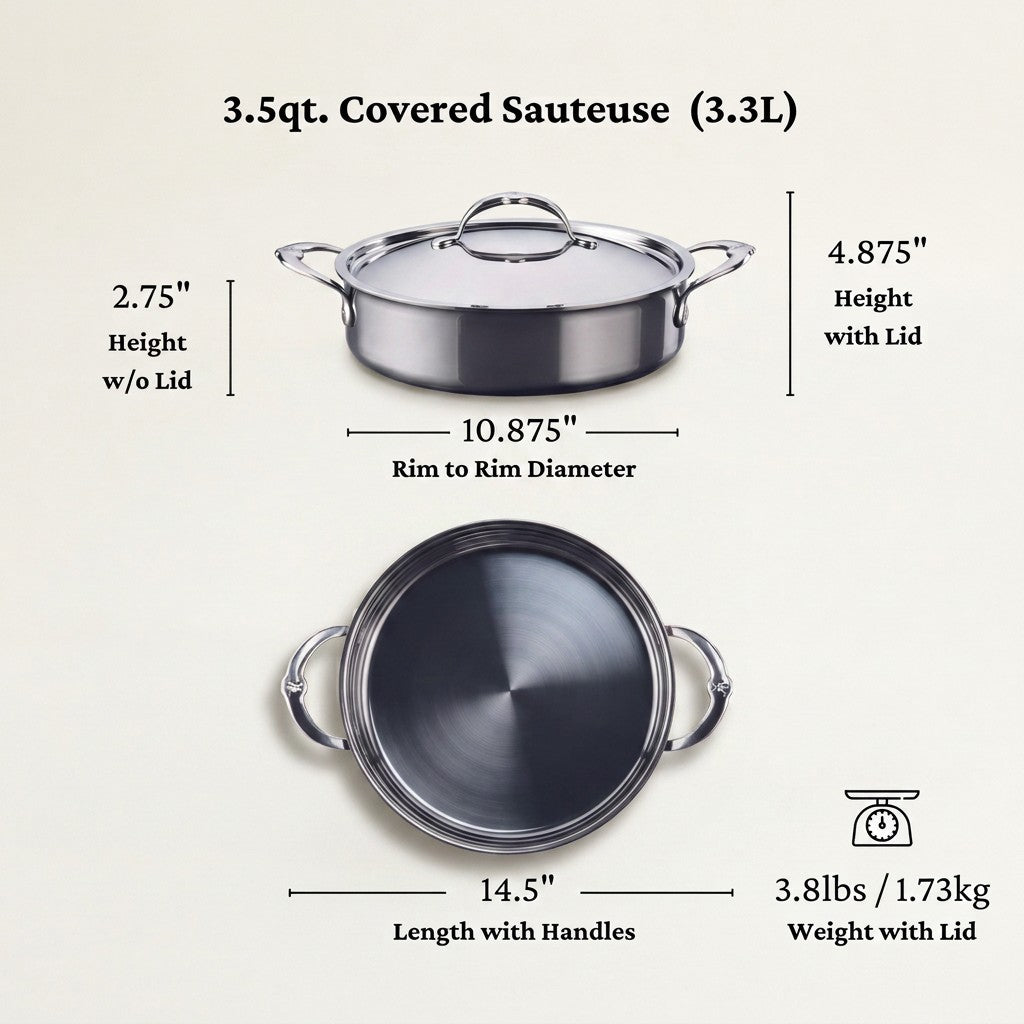 Hestan NanoBond Covered Sauteuse, 3.5 Qt
