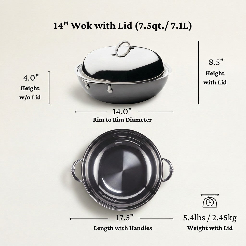 Hestan NanoBond Covered Wok, 14"