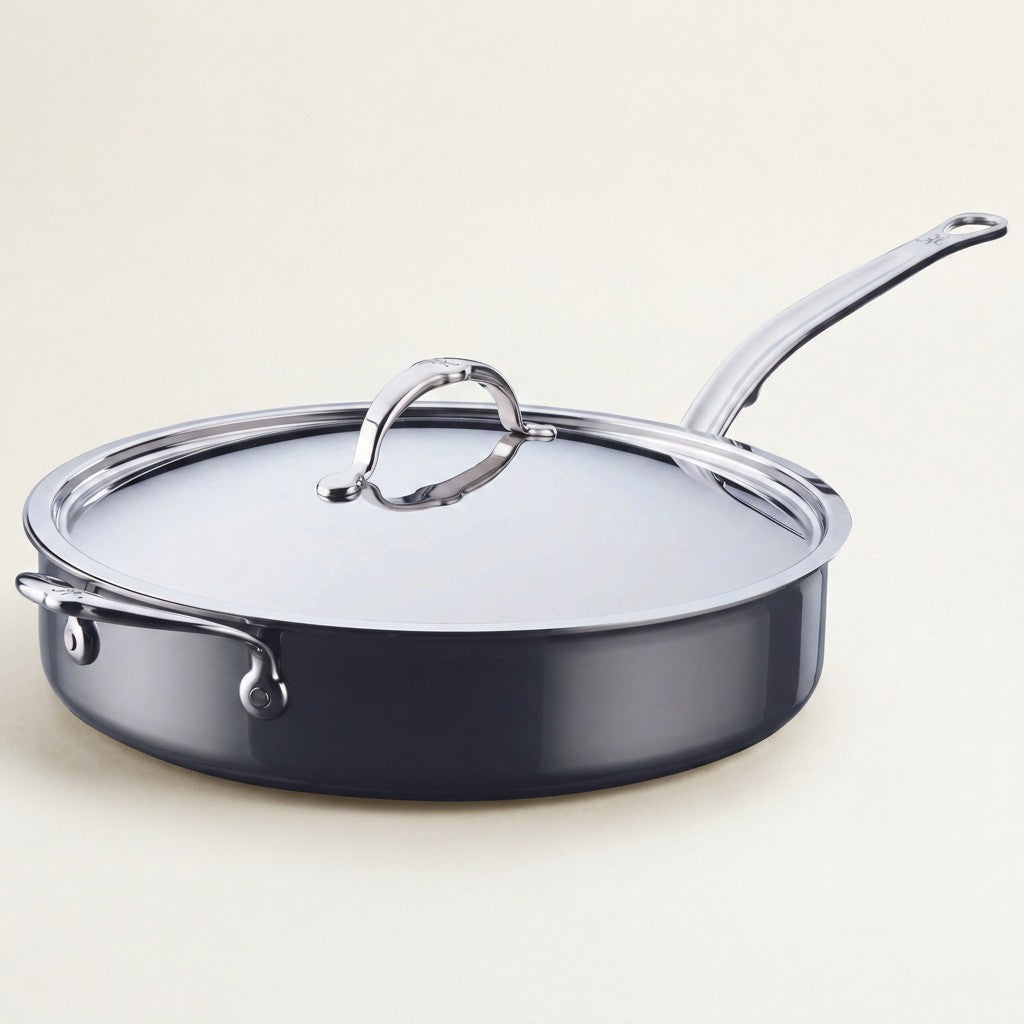 Hestan NanoBond Covered Sauté Pan with Helper Handle