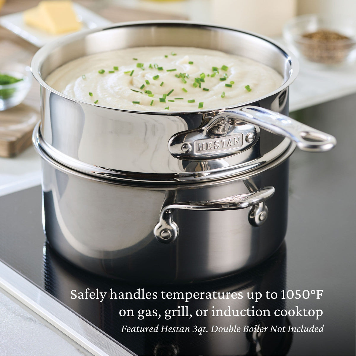 Hestan NanoBond Covered Soup Pot, 3 Qt
