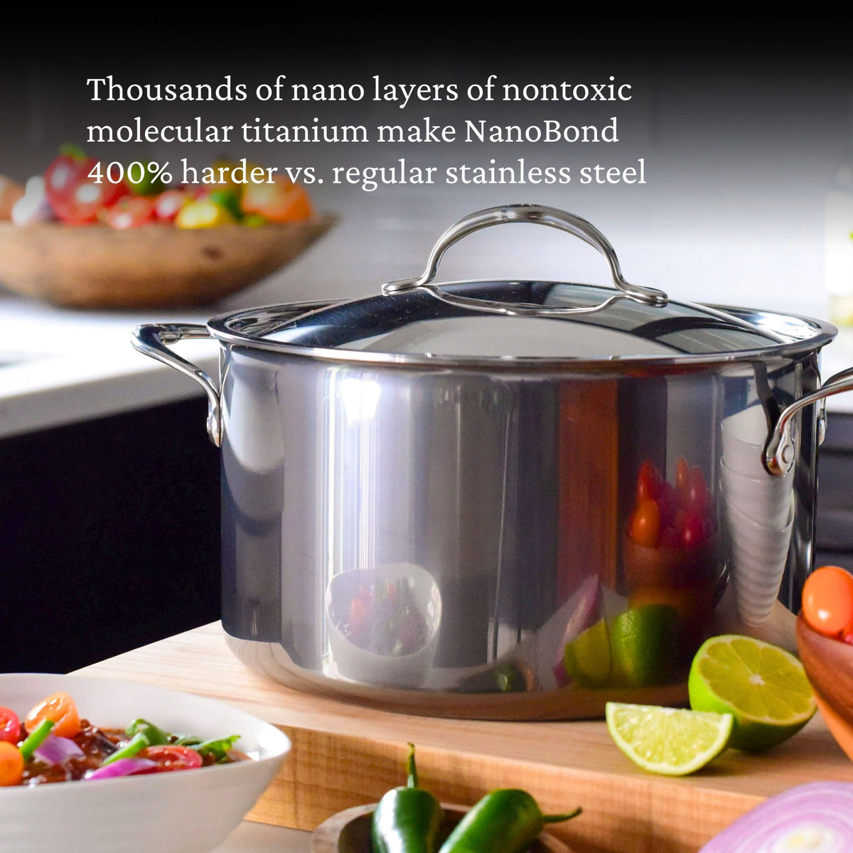 Hestan NanoBond Covered Stockpot, 8 Qt