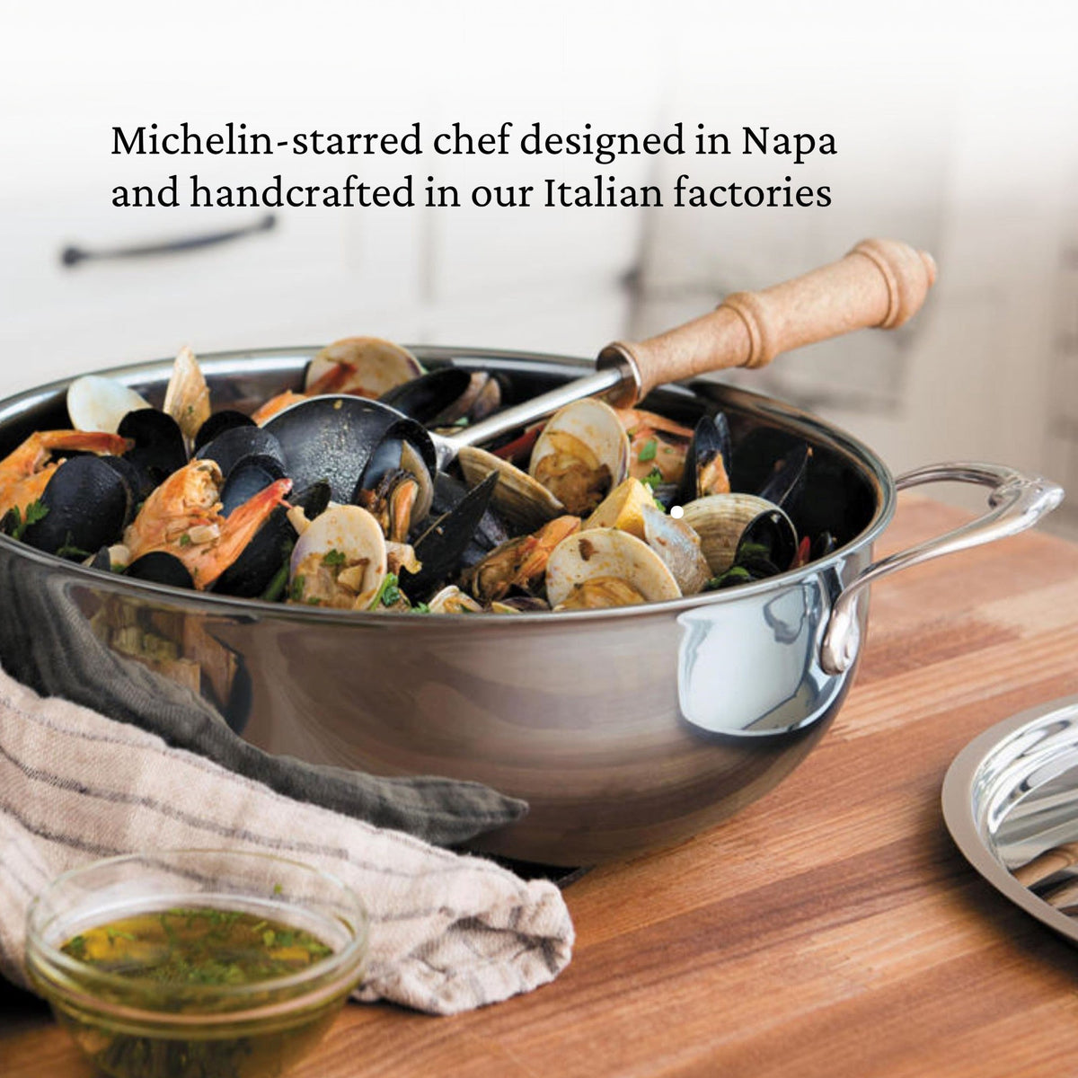 Hestan NanoBond Covered Essential Pan with Helper Handle, 5 Qt