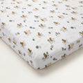 Bears on Bikes Muslin Fitted Crib Sheet