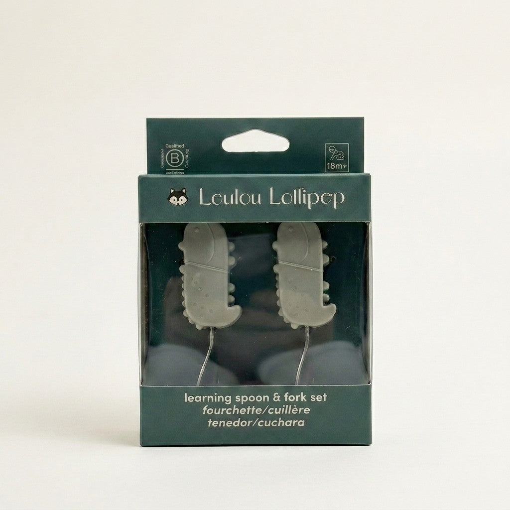 Born to be Wild Learning Spoon/Fork Set