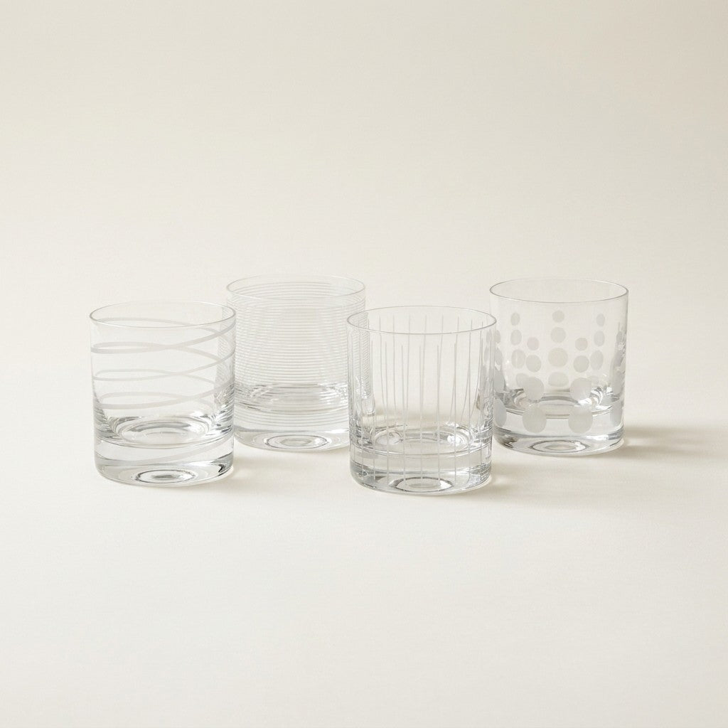 Mikasa Cheers Double Old Fashioned Glasses, 12.75 oz, Set of 4