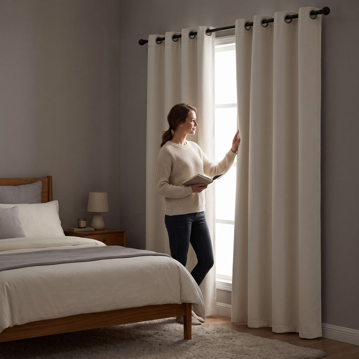 Total Blackout Curtain Panel, 54 in Wide