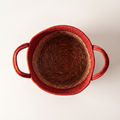 Small Woven Cotton Rope & Rush Basket
