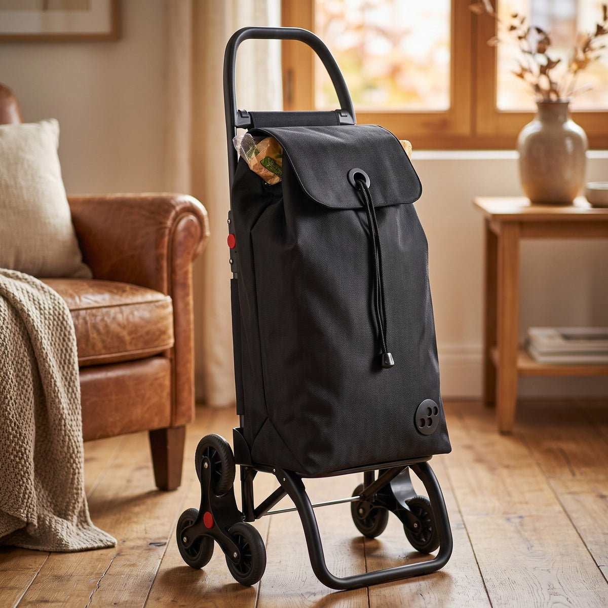 Rolser 6-Wheel Stair Climbing Shopping Trolley, Tweed