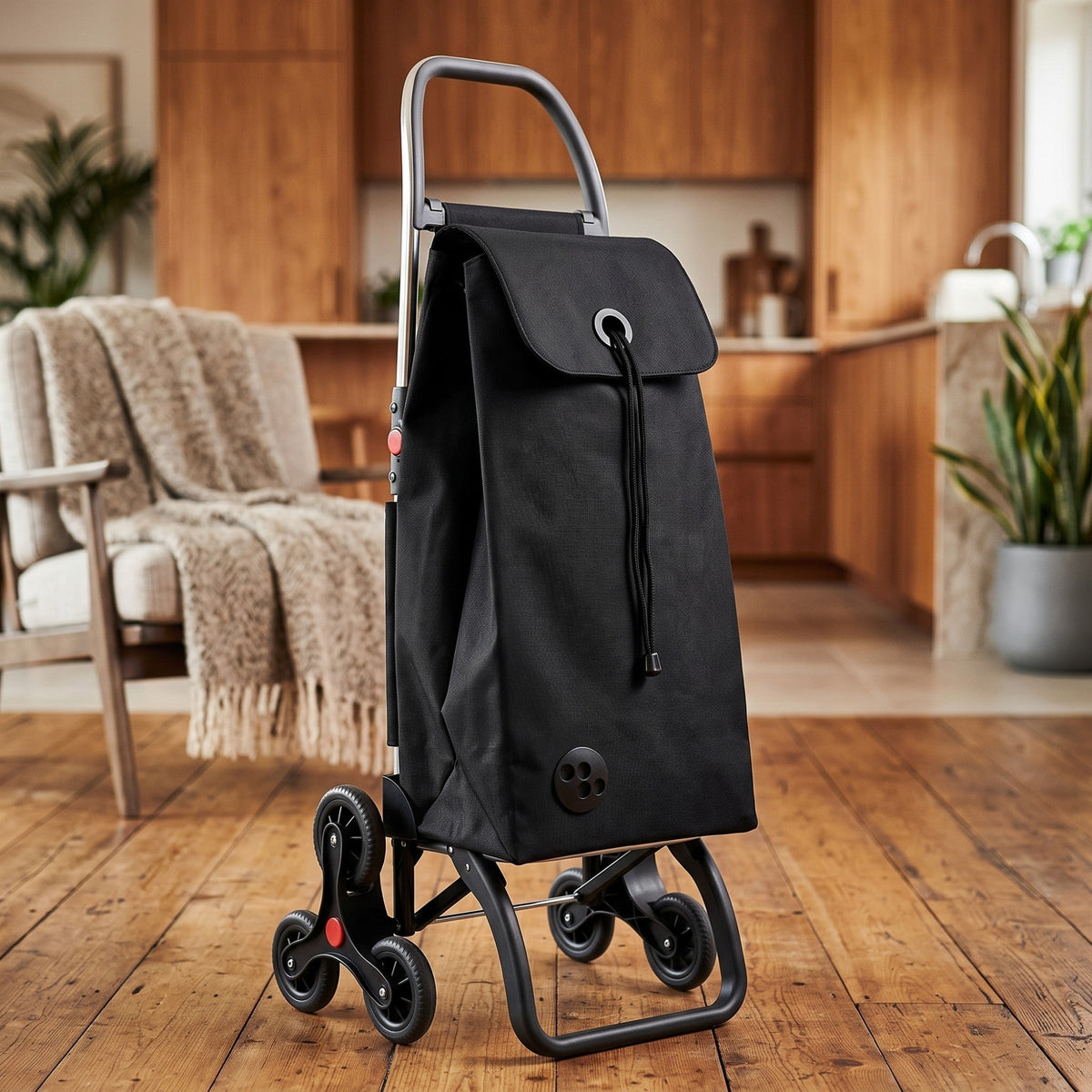 Rolser 6-Wheel Stair Climbing Shopping Trolley, Tweed