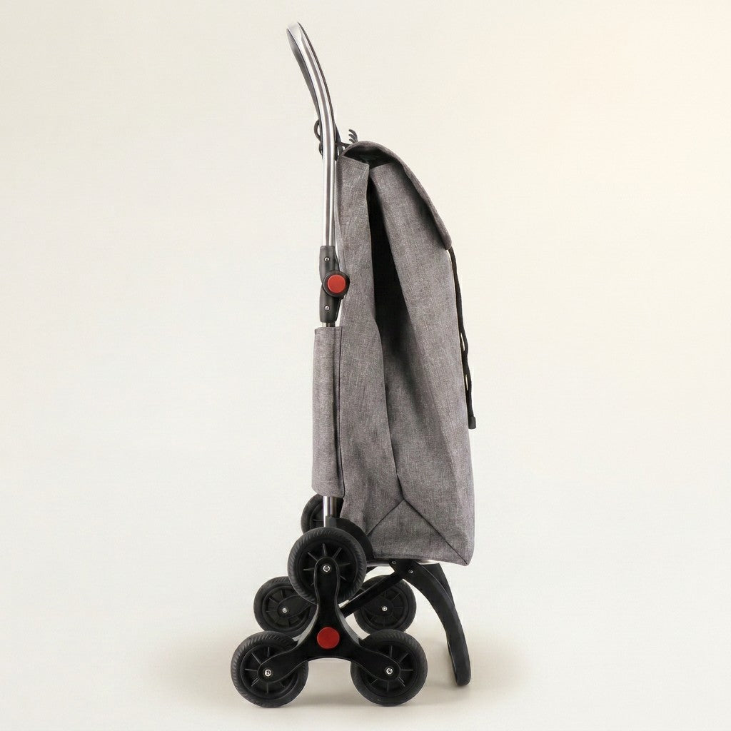 Imax Logic 6-Wheel Stair Climbing Shopping Trolley, Tweed