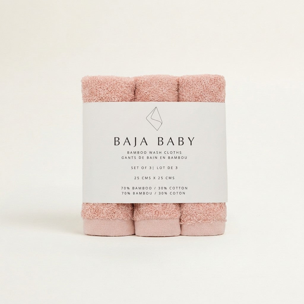 Bamboo Washcloths, 3-Pack