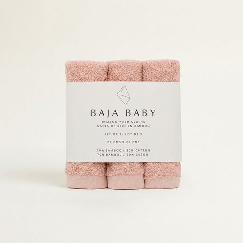 Bamboo Washcloths, 3-Pack