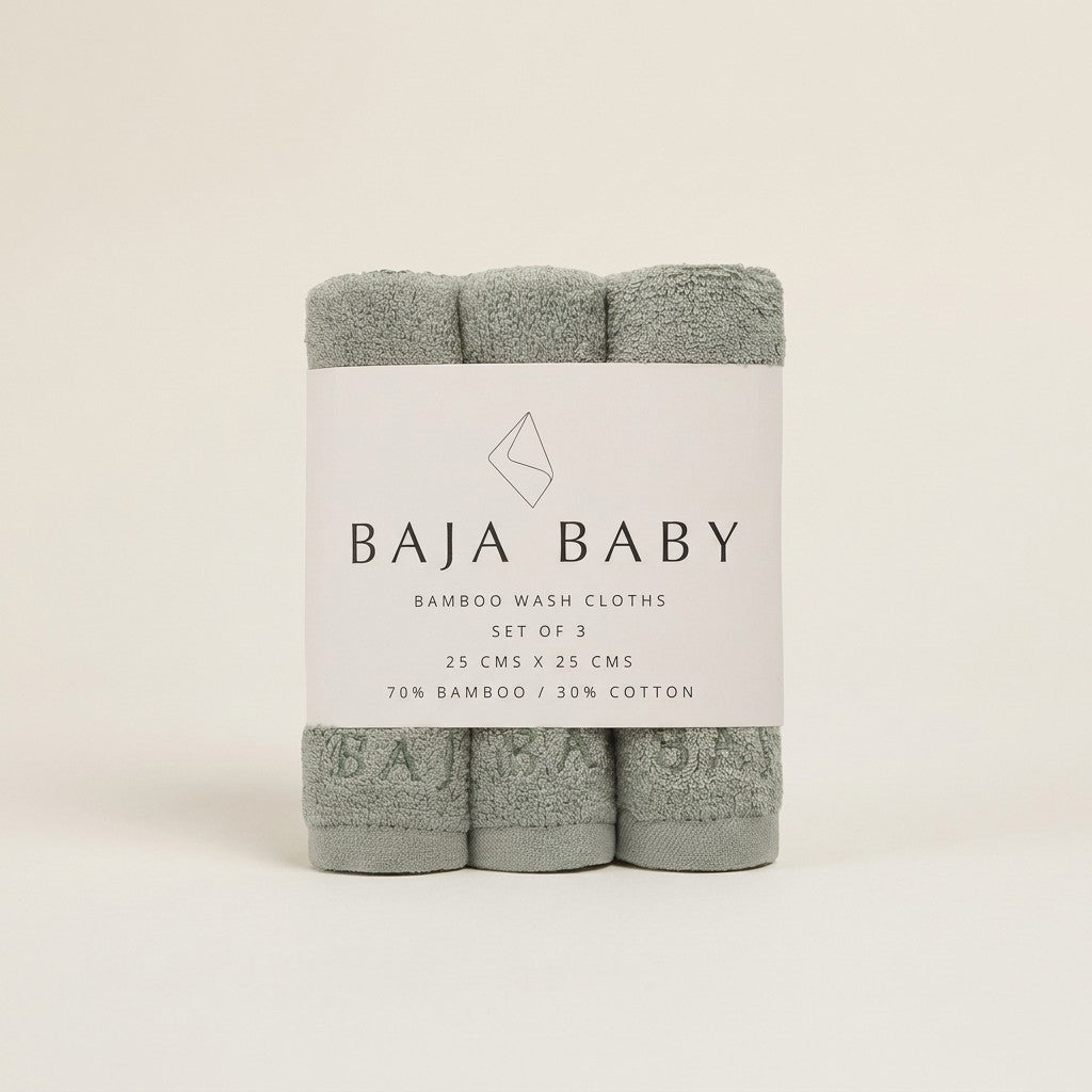 Bamboo Washcloths, 3-Pack
