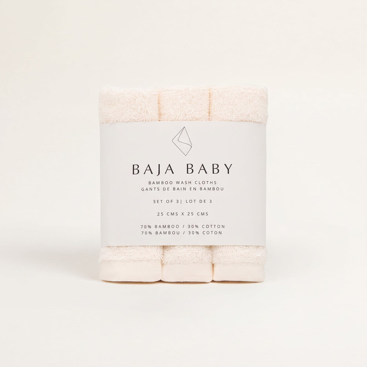Bamboo Washcloths, 3-Pack