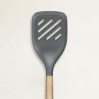 Slotted Turner with Oak Wood Handle