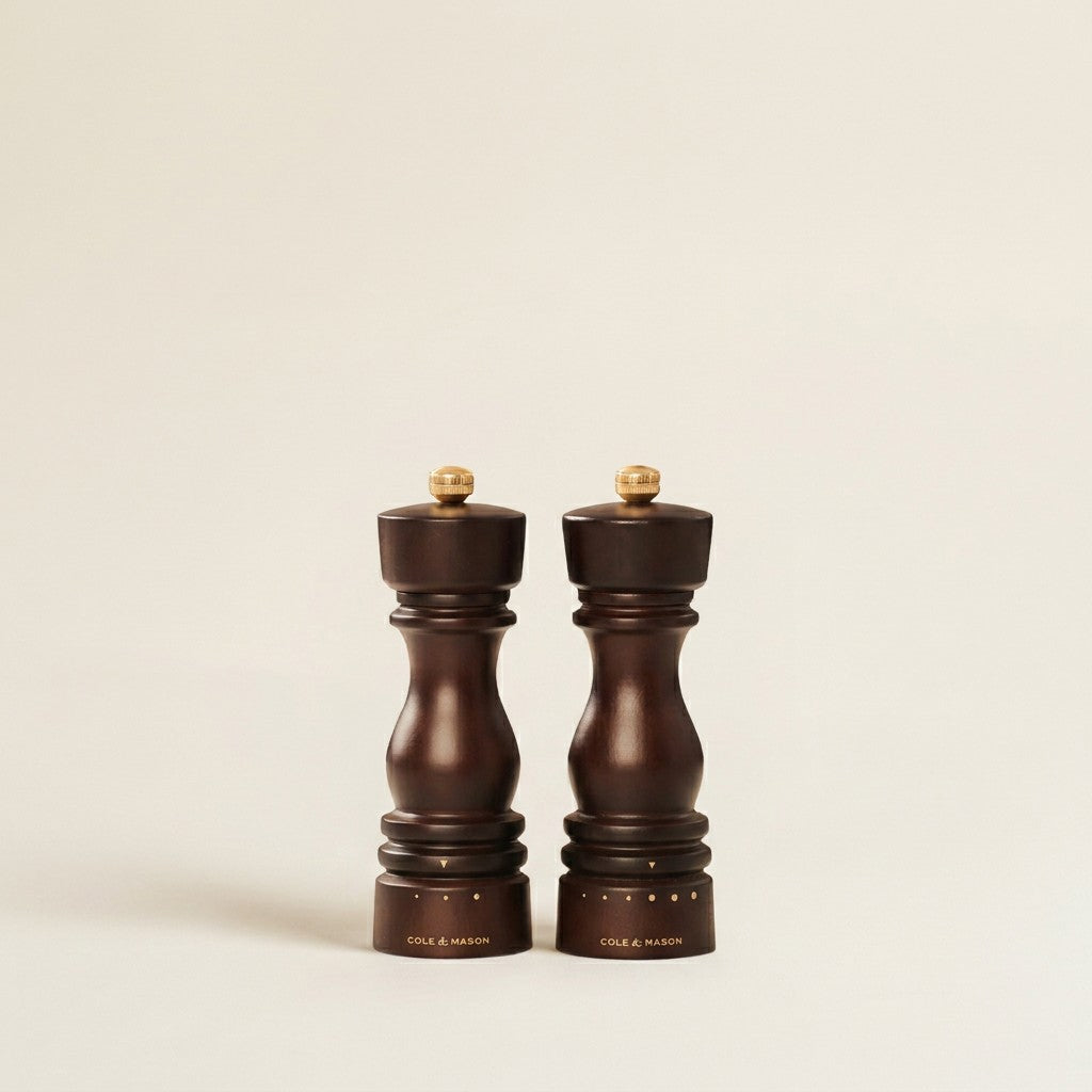 London Grind Select Salt & Pepper Gift Set, Chocolate Wood
