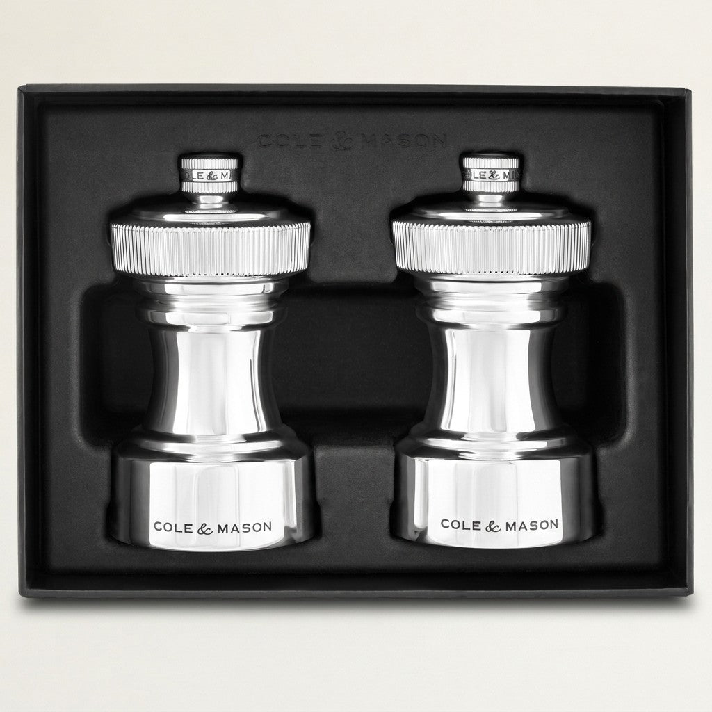 Hoxton Salt & Pepper Mill Gift Set, Stainless Steel