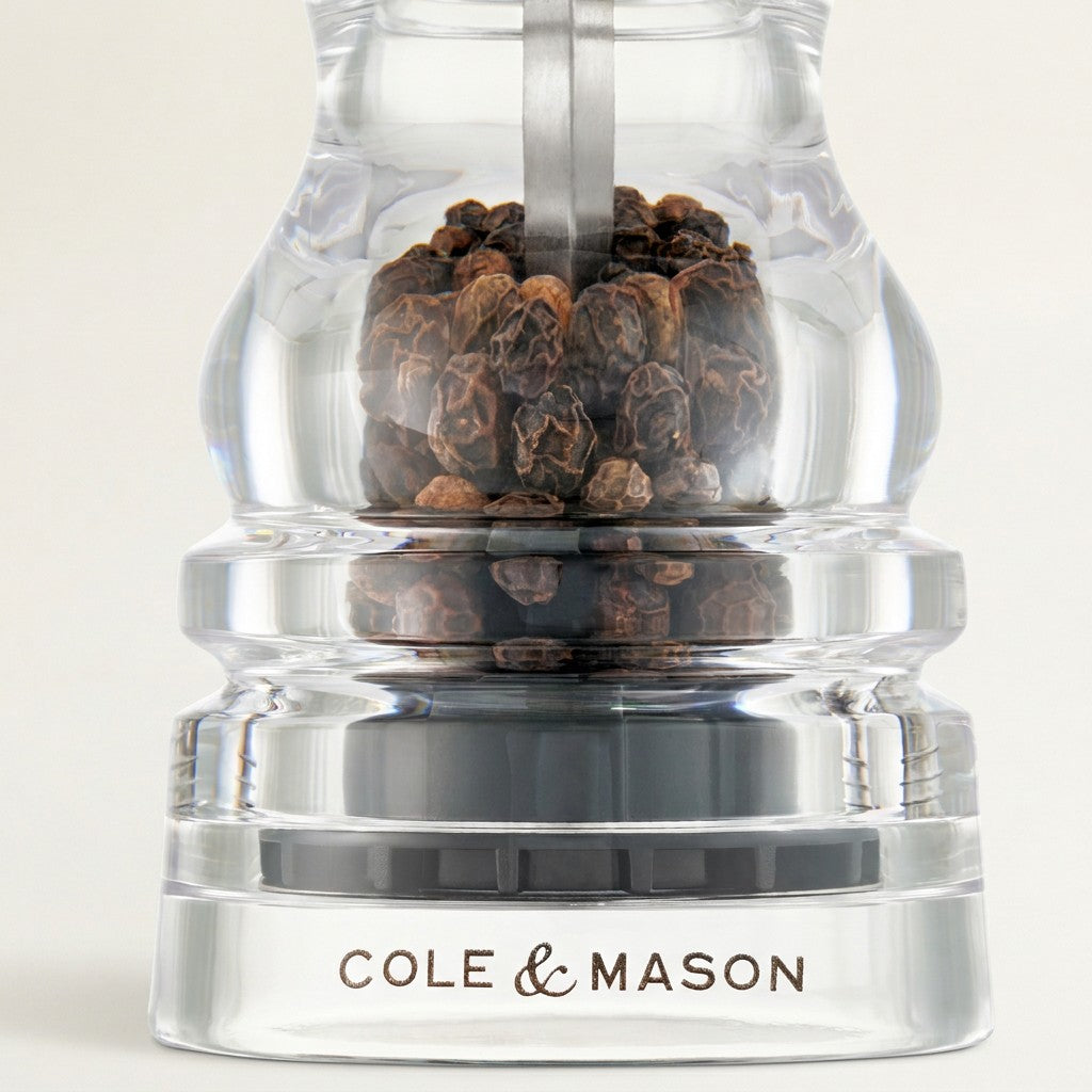 London Pepper Mill, Acrylic, Filled