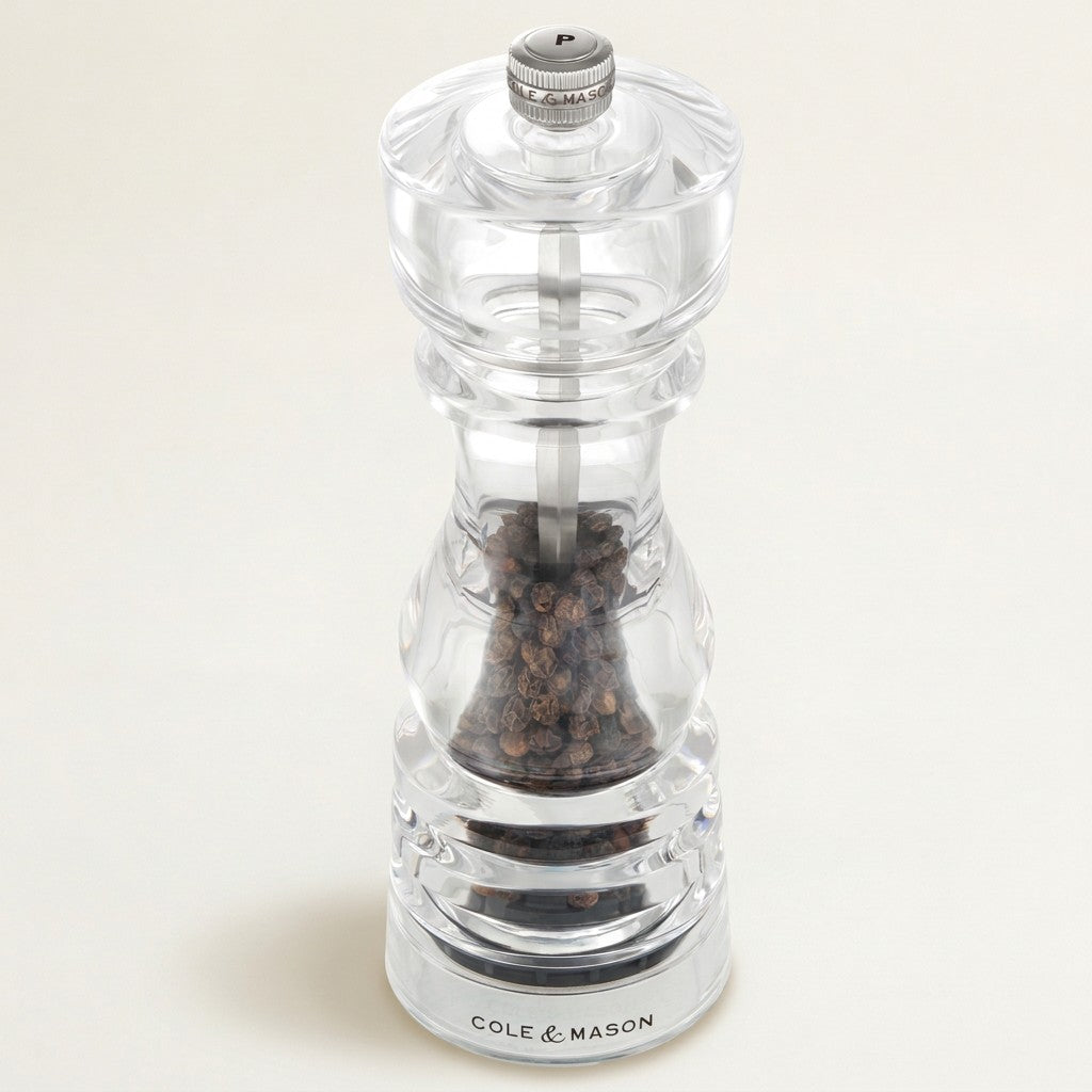 London Pepper Mill, Acrylic, Filled