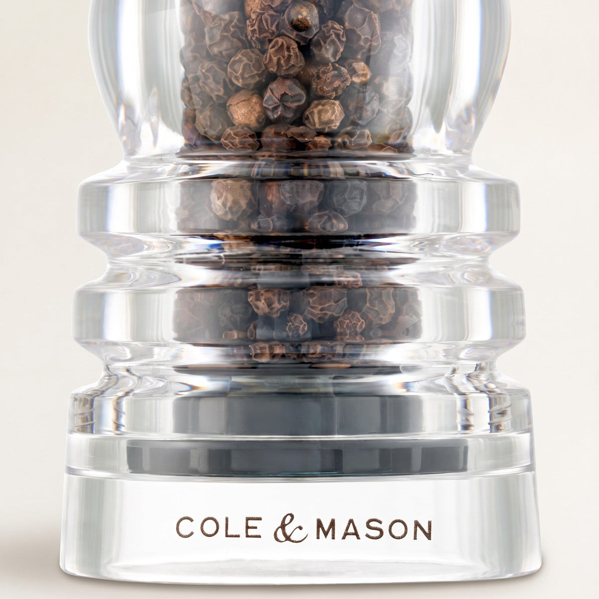 London Pepper Mill, Acrylic, Filled