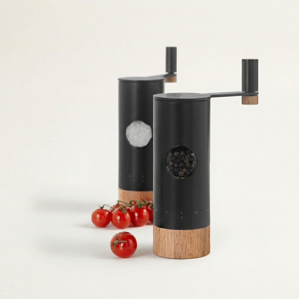 Powermill Geared Pepper/Salt Mill, Stainless Steel