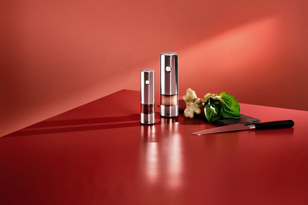 i.Mill Mini Electric USB Pepper/Salt Mill, Polished Stainless Steel